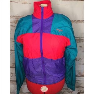 Retro 90s Spalding Basketball Windbreaker Jacket